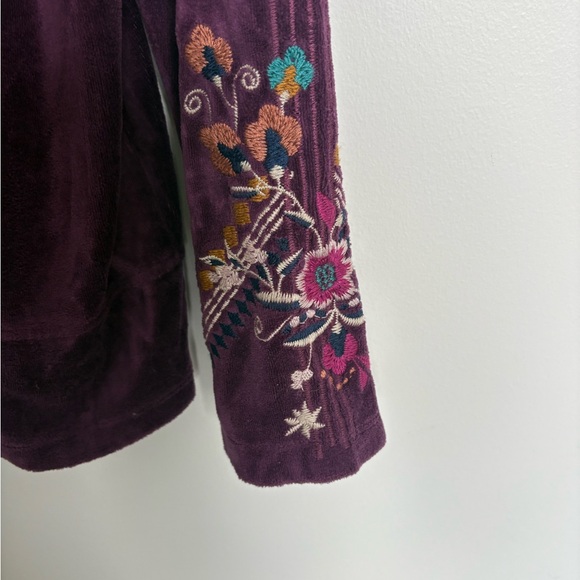 Johnny Was Embroidered Purple Hoodie - Picture 4 of 6